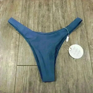Sunny, bunny, swim, blue bikini, bottom, cheeky size medium